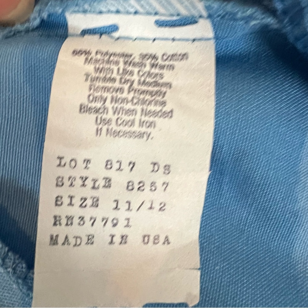 Hunter Glen NWT High Rise Bermuda Culotte Shorts Pleat Front Belted Blue 11/12 - Picture 10 of 13